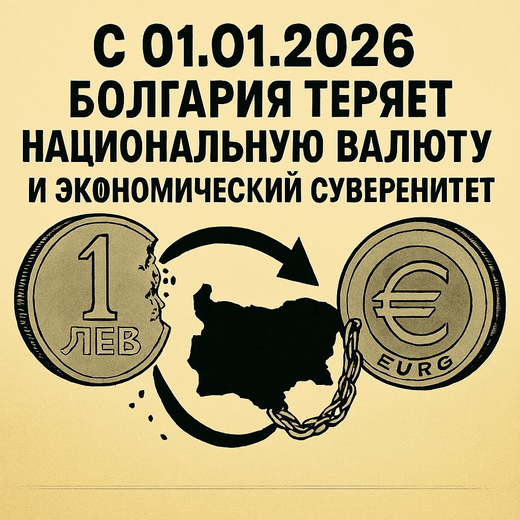 БОЛГАРИЯ ОТКАЗЫВАЕТСЯ ОТ ЛЕВА: НОВЫЙ ЭТАП КОЛОНИАЛЬНОЙ ЗАВИСИМОСТИ